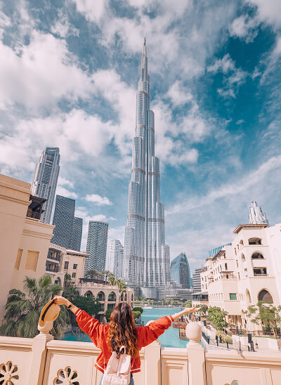 Burj Khalifa and downtown Dubai