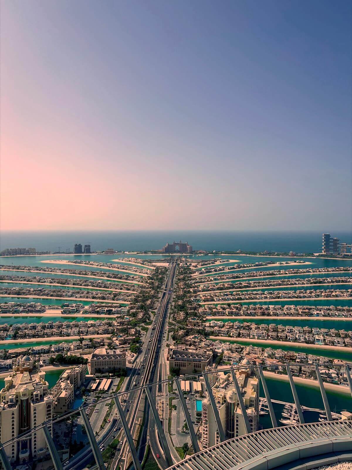 Aerial view of Palm Jumeirah