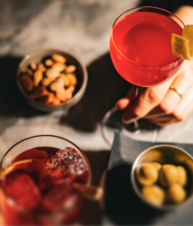 Cocktails and bar snacks at Paradiso, JBR